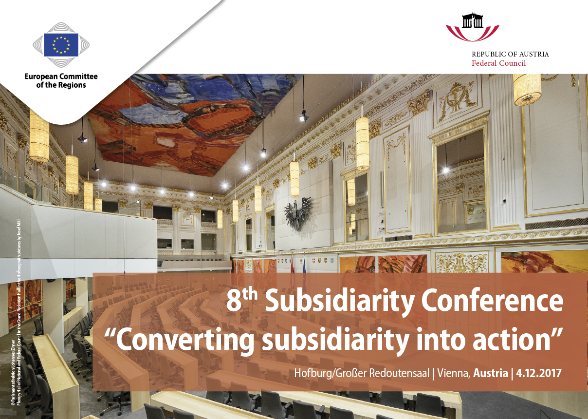 8th Subsidiarity Conference on 4 December 2017